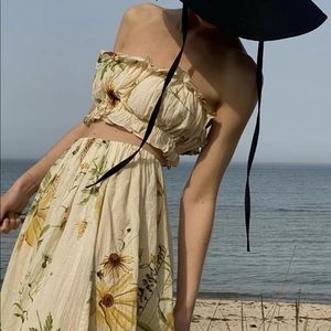 H&M Summer Sunflower TuBe Top